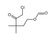 (5-chloro-3,3-dimethyl-4-oxopentyl) formate结构式