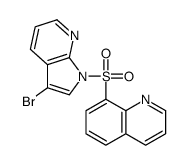 8-[(3-Bromo-1H-pyrrolo[2,3-b]pyridin-1-yl)sulfonyl]quinoline结构式