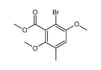 methyl 2-bromo-3,6-dimethoxy-5-methylbenzoate Structure
