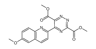 dimethyl 5-(6-methoxy-2-quinolyl)-1,2,4-triazine-3,6-dicarboxylate结构式