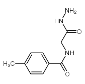 2-(4-甲基苯甲酰胺)乙酸肼结构式