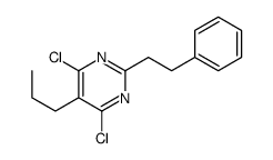 4,6-dichloro-2-(2-phenylethyl)-5-propylpyrimidine Structure