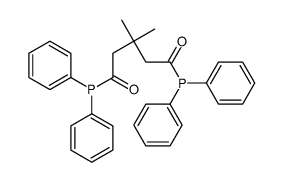 1,5-bis(diphenylphosphanyl)-3,3-dimethylpentane-1,5-dione结构式
