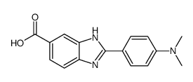 2-(4-二甲基氨基苯基)-1H-苯并咪唑-5-羧酸结构式