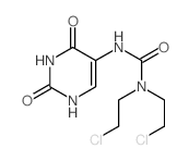 Urea,N,N-bis(2-chloroethyl)-N'-(1,2,3,4-tetrahydro-2,4-dioxo-5-pyrimidinyl)- Structure