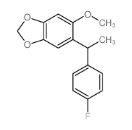 1,3-Benzodioxole,5-[1-(4-fluorophenyl)ethyl]-6-methoxy- Structure