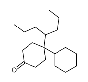 4-cyclohexyl-4-heptan-4-ylcyclohexan-1-one结构式