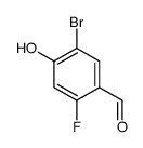5-bromo-2-fluoro-4-hydroxybenzaldehyde Structure