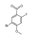 1-bromo-4-fluoro-2-methoxy-5-nitrobenzene Structure