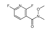 2,6-difluoro-N-methoxy-N-methylnicotinamide结构式