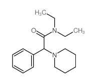 N,N-diethyl-2-phenyl-2-(1-piperidyl)acetamide结构式