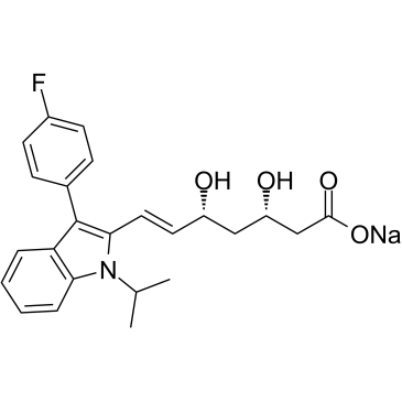 (3S,5R)-Fluvastatin sodium Structure