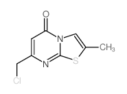 7-(氯甲基)-2-甲基-5H-[1,3]噻唑并[3,2-a]嘧啶-5-酮结构式