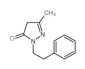 5-甲基-2-苯乙基-2,4-二氢吡唑-3-酮结构式