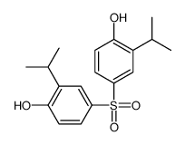 4-(4-hydroxy-3-propan-2-ylphenyl)sulfonyl-2-propan-2-ylphenol结构式