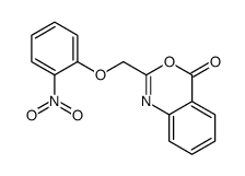 2-[(2-nitrophenoxy)methyl]-3,1-benzoxazin-4-one Structure