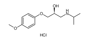 2-Propanol, 1-(4-methoxyphenoxy)-3-[(1-methylethyl)amino]-, hydrochloride, (S)- Structure