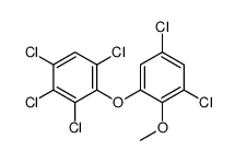1,2,3,5-tetrachloro-4-(3,5-dichloro-2-methoxyphenoxy)benzene结构式