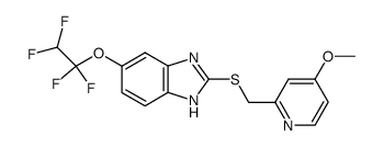 2-[(4-methoxy-pyridin-2-yl)methylthio]-5-(1,1,2,2-tetrafluoroethoxy)-1H-benzimidazole结构式