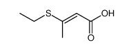 (E)-3-ethylthio-2-butenoic acid Structure