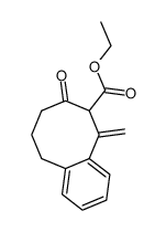 ethyl 5-methylen-7-oxo-5,6,7,8,9,10-hexahydrobenzo[8]annulene-6-carboxylate Structure
