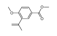 3-isopropenyl-4-methoxy-benzoic acid methyl ester结构式