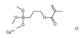 calcium,dioxido(oxo)silane,3-trimethoxysilylpropyl 2-methylprop-2-enoate Structure