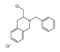 2-BENZYL-3-(CHLOROMETHYL)-1,2,3,4-TETRAHYDROISOQUINOLINE HYDROCHLORIDE Structure