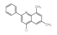 4-氯-6,8-二甲基-2-苯基喹啉结构式