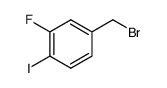 4-(溴甲基)-2-氟-1-碘苯结构式