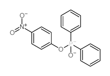 Phosphinic acid,P,P-diphenyl-, 4-nitrophenyl ester Structure