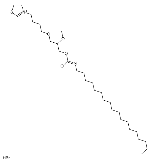 [2-methoxy-3-[4-(1,3-thiazol-3-ium-3-yl)butoxy]propyl] N-octadecylcarbamate,bromide Structure