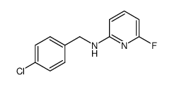 (4-chloro-benzyl)-(6-fluoro-pyridin-2-yl)-amine Structure