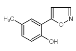 2-(5-异噁唑)-4-甲基苯酚结构式