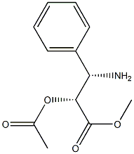 (2R,3S)-3-phenylisoserine methyl ester acetate Structure