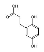3-(2,5-dihydroxyphenyl)propanoic acid Structure