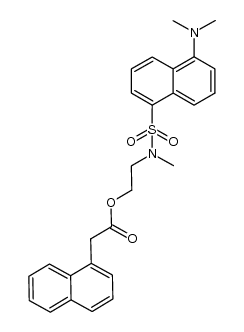 1-naphthylacetic acid (N-methyl-N-dansyl-2-amino)ethyl ester Structure