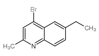 4-溴-6-乙基-2-甲基喹啉结构式