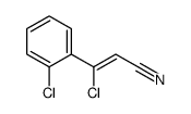3-chloro-3-(2-chlorophenyl)prop-2-enenitrile结构式