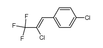 1-chloro-4-[(1Z)-2-chloro-3,3,3-trifluoro-1-propenyl]benzene结构式