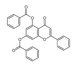 (5-benzoyloxy-4-oxo-2-phenylchromen-7-yl) benzoate结构式