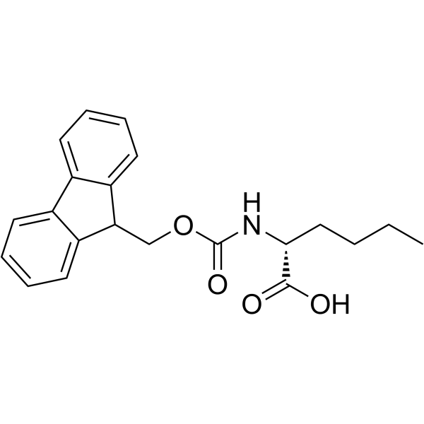 Fmoc-D-正亮氨酸结构式