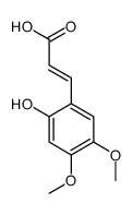 3-(2-hydroxy-4,5-dimethoxyphenyl)prop-2-enoic acid结构式
