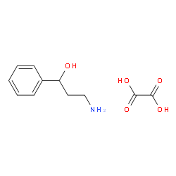 3-氨基-1-苯基丙-1-醇草酸盐结构式