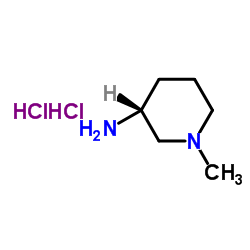 (R)-1-甲基-3-氨基哌啶双盐酸盐结构式