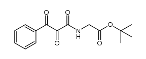 tert-butyl 2-(2,3-dioxo-3-phenylpropanamido)acetate Structure