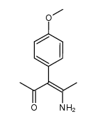 (Z)-4-amino-3-(4-methoxyphenyl)pent-3-en-2-one结构式