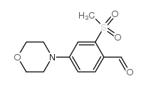 2-(METHYLSULFONYL)-4-MORPHOLINOBENZALDEHYDE Structure