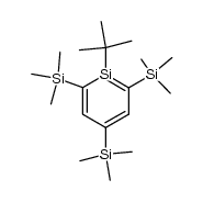 1-tert-Butyl-2,4,6-tris(trimethylsilyl)-1-silabenzol结构式