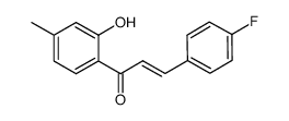3-(4-fluorophenyl)-1-(2-hydroxy-4-methylphenyl)prop-2-en-1-one结构式